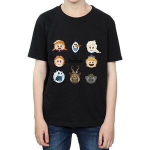 Frozen Boys Head Cotton T-Shirt / Black